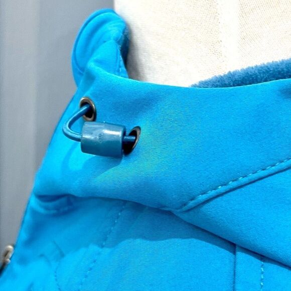 Double Diamond Softshell Fleece Jacket. Sky Blue. Size small. - Picture 5 of 11